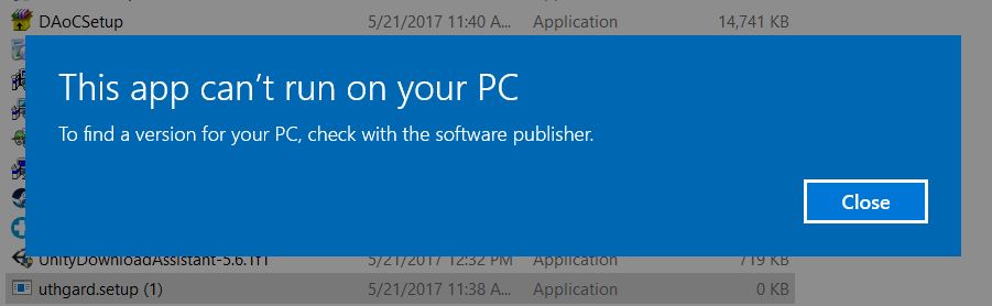 Uthgard Launcher error.JPG